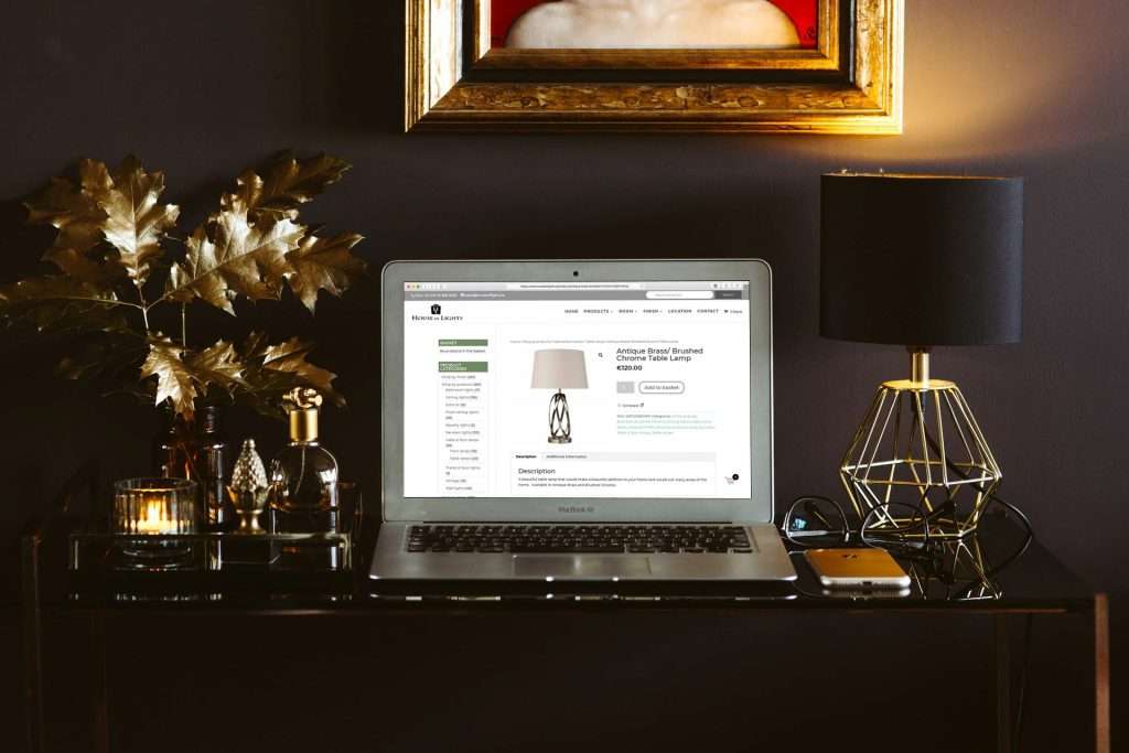Lighting showroom E Commerce website design and development dublin wicklow C Me Online